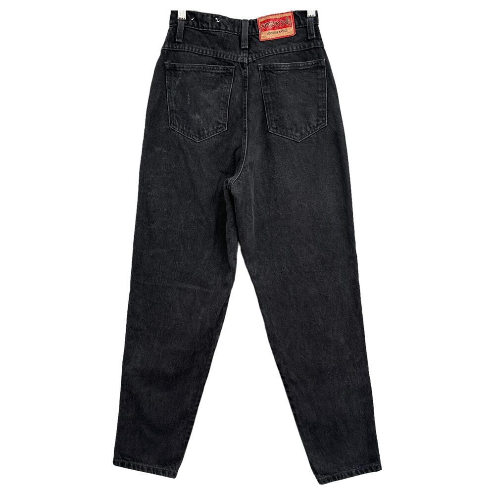 VTG Black Jeans Womens 10 High Rise Straight Leg 90s Y2K Minimalist Denim Grunge